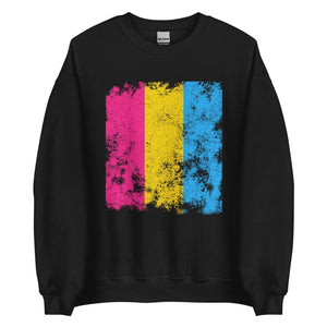 Pansexual Flag - Distressed LGBTQIA2S+ Sweatshirt