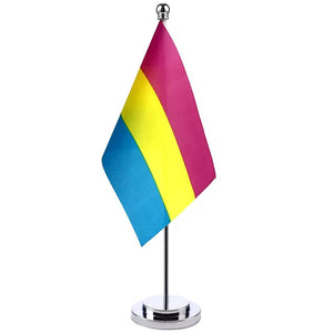 Pansexual Pride Desk Flag - Small LGBTQIA2S+ Table Flag