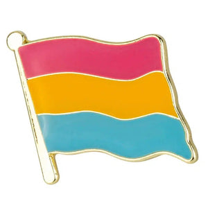 Pansexual Pride Flag Lapel Pins - LGBTQIA2S+ Enamel Pin Flag