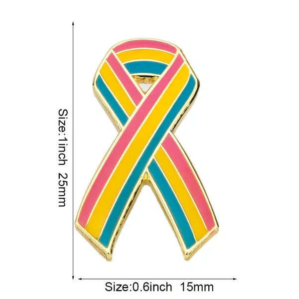 Pansexual Pride Flag Lapel Pins - LGBTQIA2S+ Enamel Pin Flag