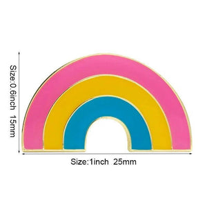 Pin's Badge Drapeau Pansexuel LGBT - 2 Cm Rond | Époxy Résistant | Accessoire Fierté, Sac, Veste | Couleurs Vives - 1