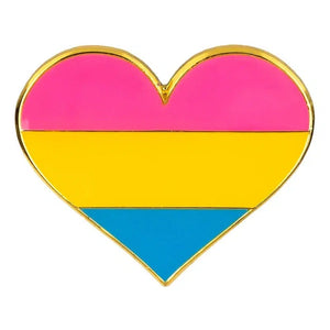 Pansexual Pride Flag Lapel Pins - LGBTQIA2S+ Enamel Pin Flag