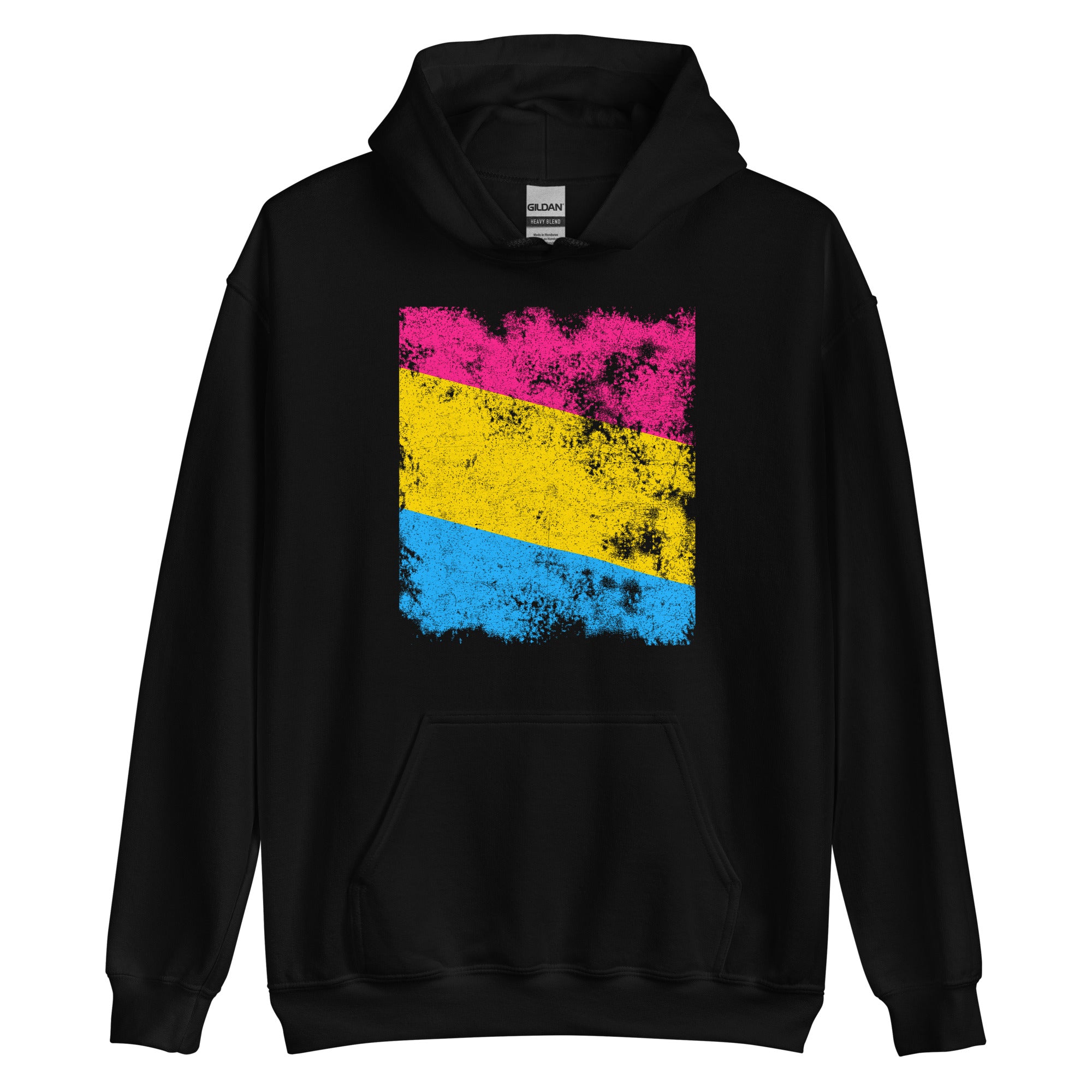 Pansexual Flag - Distressed LGBT+ Hoodie