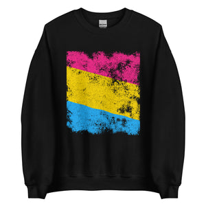 Pansexual Flag - Distressed LGBT+ Sweatshirt