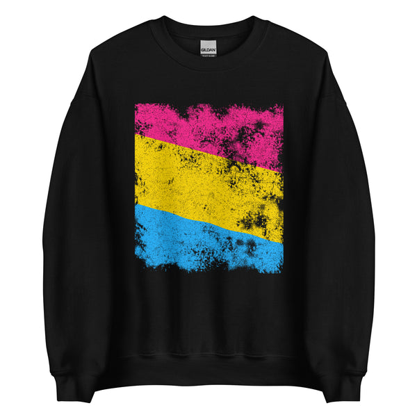 Pansexual Flag - Distressed LGBT+ Sweatshirt