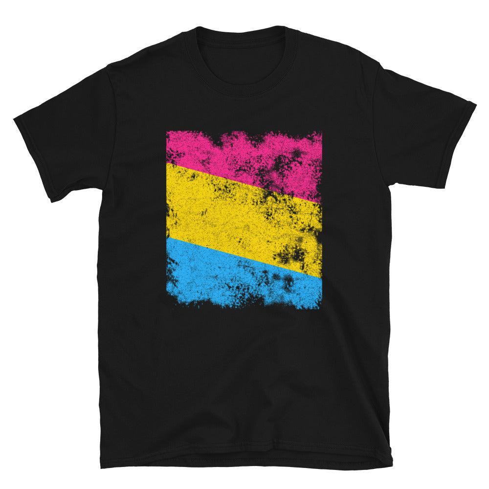 Pansexual Flag - Distressed LGBT+ T-Shirt