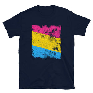 Pansexual Flag - Distressed LGBT+ T-Shirt