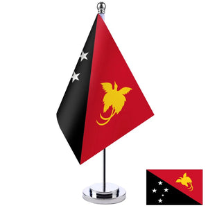 Papua New Guinea Desk Flag - Small Office Table Flag