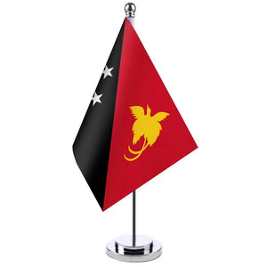 Papua New Guinea Desk Flag - Small Office Table Flag