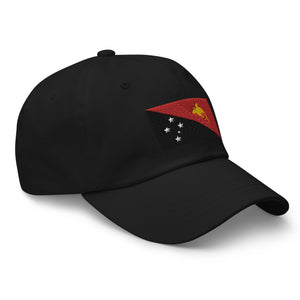 Papua New Guinea Flag Cap - Adjustable Embroidered Dad Hat