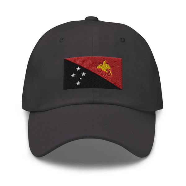 Papua New Guinea Flag Cap - Adjustable Embroidered Dad Hat