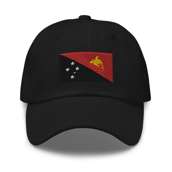 Papua New Guinea Flag Cap - Adjustable Embroidered Dad Hat