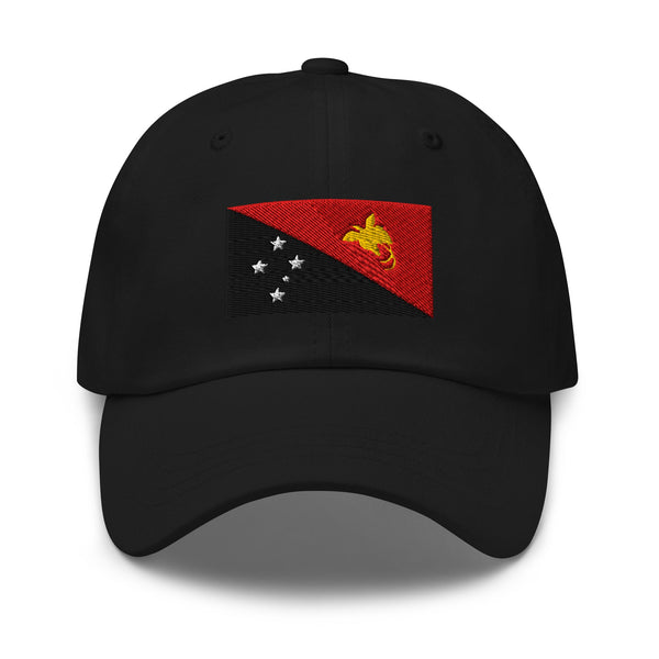 Papua New Guinea Flag Cap Adjustable Embroidered Dad Hat