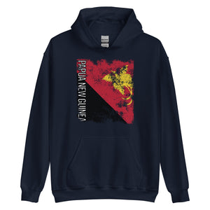 Papua New Guinea Flag - Distressed Flag Hoodie