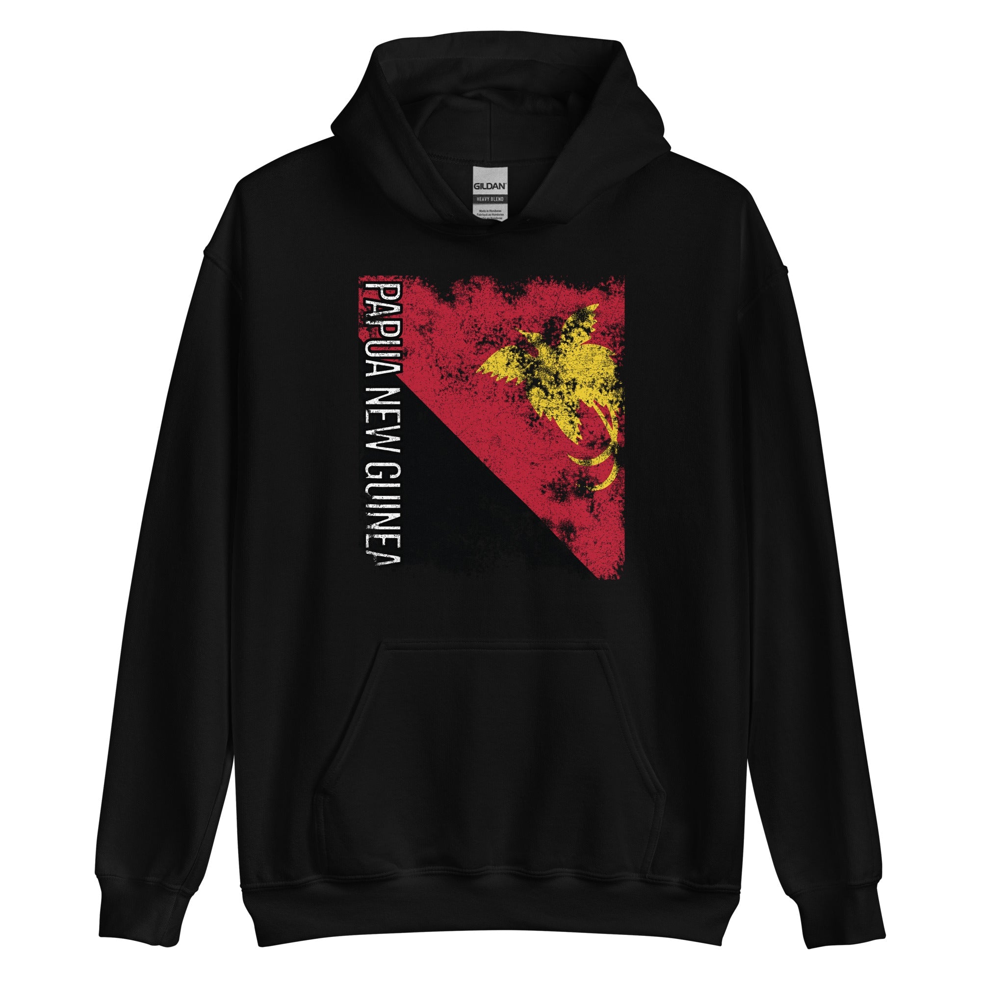 Papua New Guinea Flag - Distressed Flag Hoodie