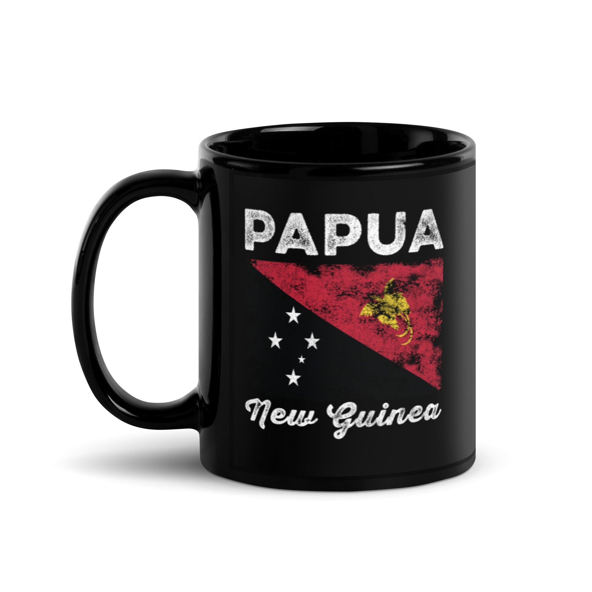 Papua New Guinea Flag Distressed Mug