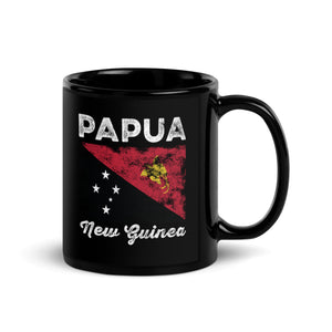 Papua New Guinea Flag Distressed Mug