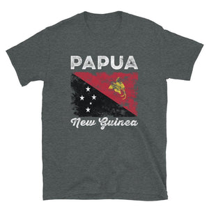 Papua New Guinea Flag Distressed T-Shirt