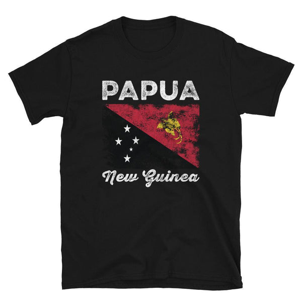 Papua New Guinea Flag Distressed T-Shirt