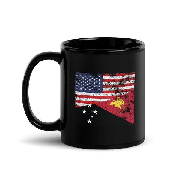 Papua New Guinea USA Flag Mug