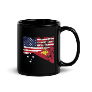 Papua New Guinea USA Flag Mug