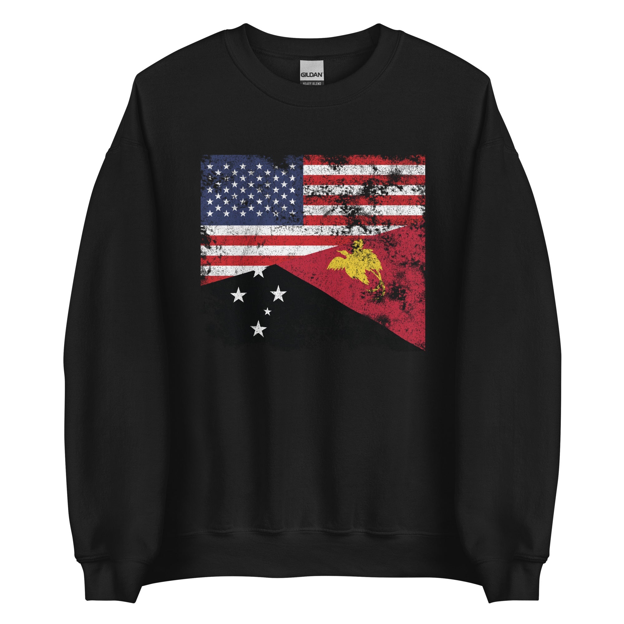 Papua New Guinea USA Flag Sweatshirt