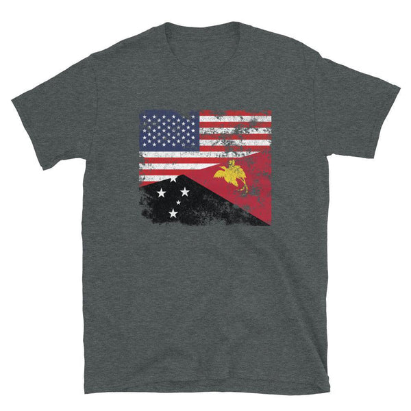 Papua New Guinea USA Flag T-Shirt