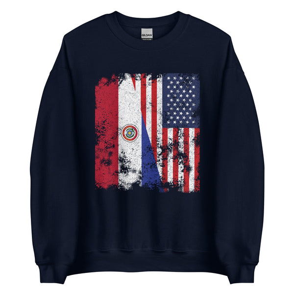 Paraguay 1990-2013 USA Flag Sweatshirt