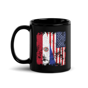 Paraguay USA Flag - Half American Mug