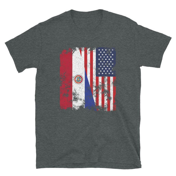 Paraguay USA Flag - Half American T-Shirt