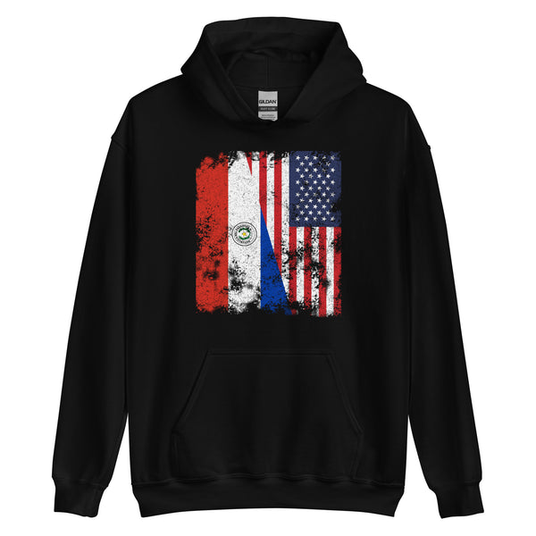 Paraguay USA Flag Hoodie