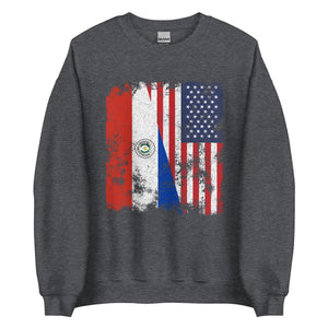 Paraguay USA Flag Sweatshirt