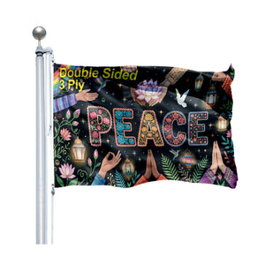 Peace Flag - 90x150cm(3x5ft) - 60x90cm(2x3ft)