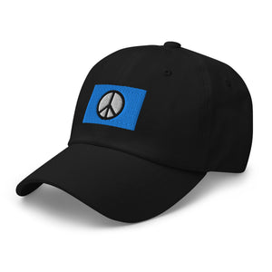 Peace Sign Flag Cap - Adjustable Embroidered Dad Hat