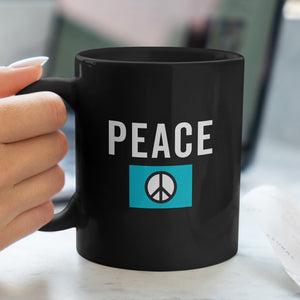 Peace Sign Flag Mug