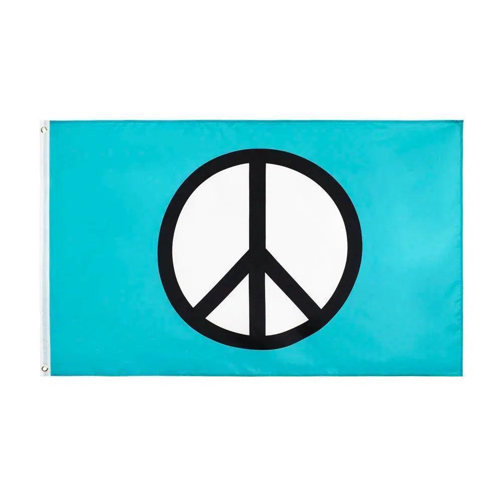Peace Symbol Flag - 90x150cm(3x5ft) - 60x90cm(2x3ft)