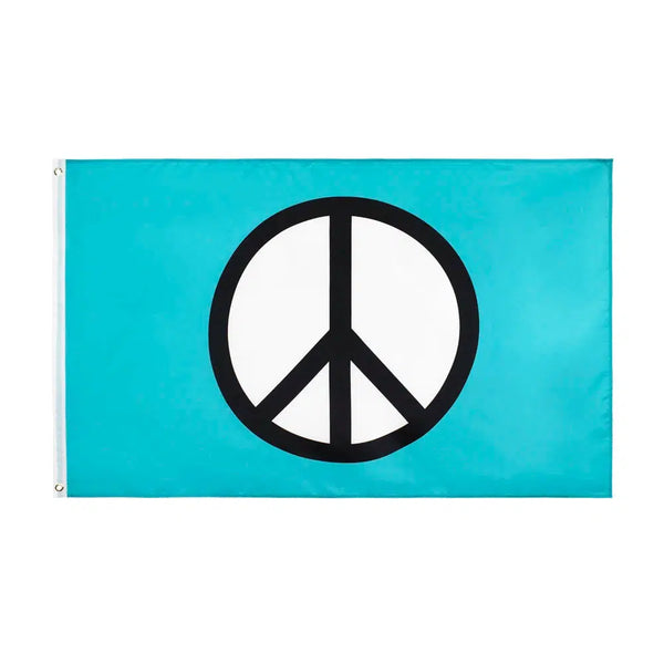 Peace Symbol Flag - 90x150cm(3x5ft) - 60x90cm(2x3ft)