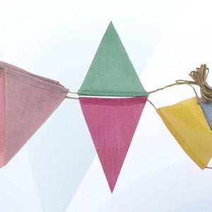 Pennant Flags - Multicolor Bunting Banner - 12Pcs