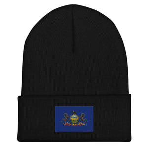 Pennsylvania State Flag Beanie - Embroidered Winter Hat