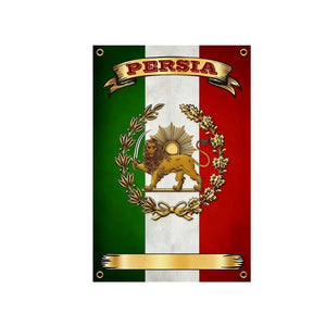 Persian Iran Flag - 90x150cm(3x5ft) - 60x90cm(2x3ft) - Lion and Sun Flag