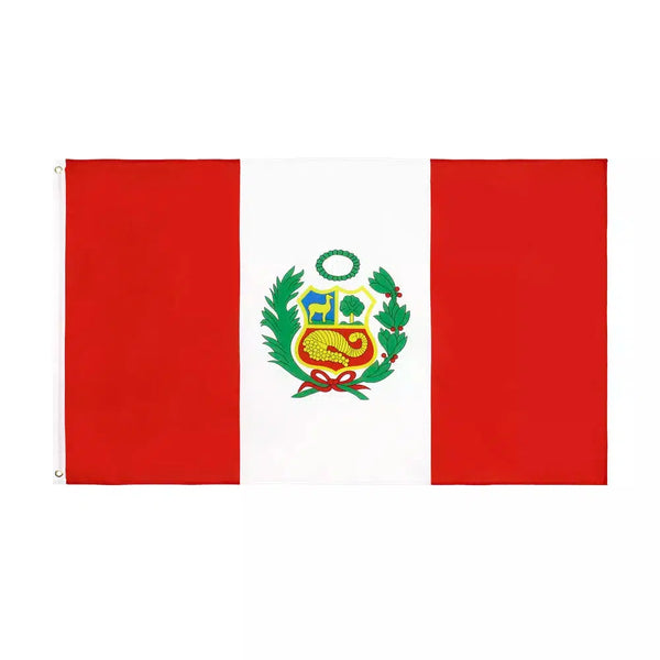 Peru Flag - 90x150cm(3x5ft) - 60x90cm(2x3ft)