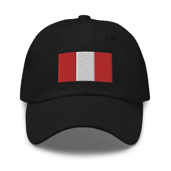 Peru Flag Cap - Adjustable Embroidered Dad Hat