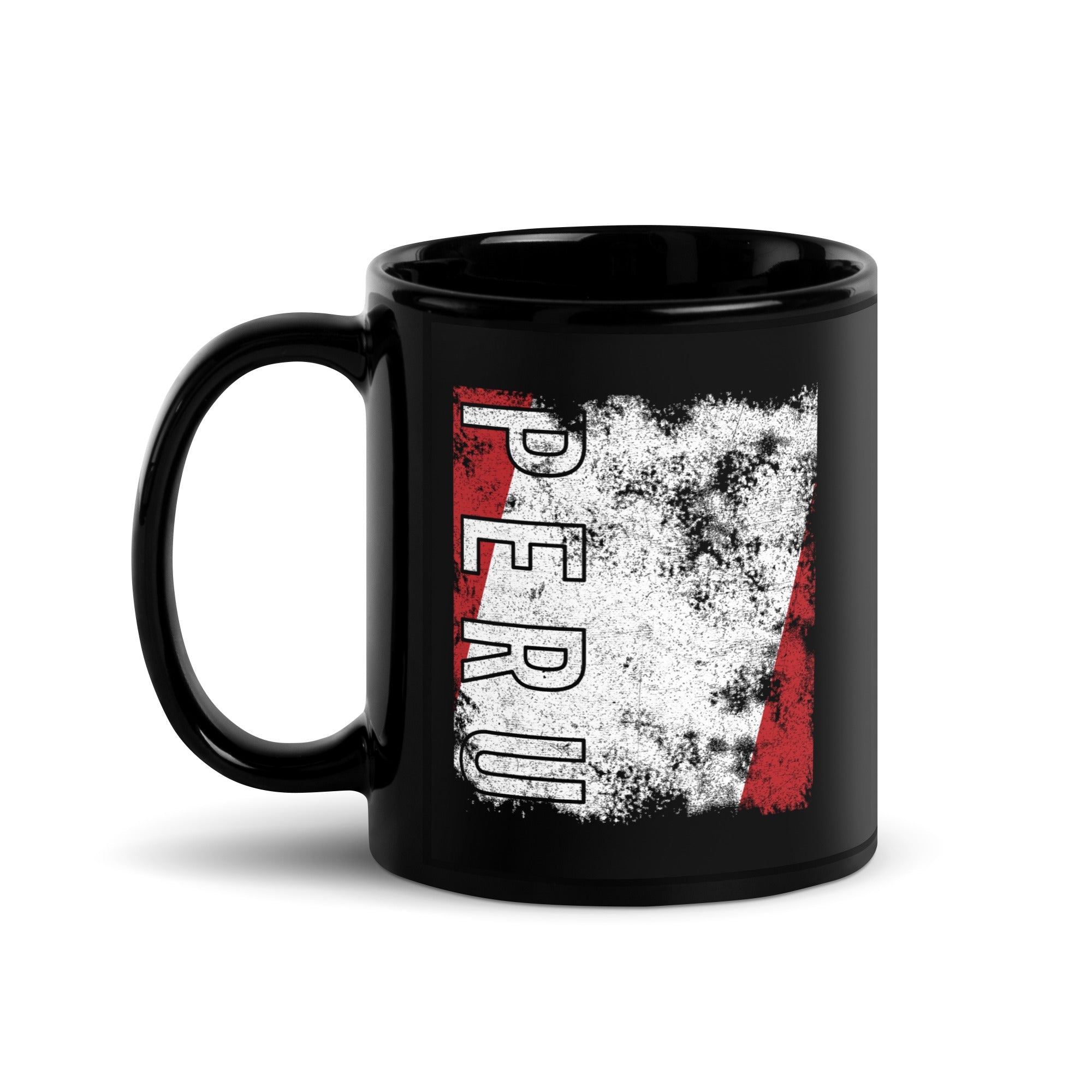 Peru Flag - Distressed Flag Mug