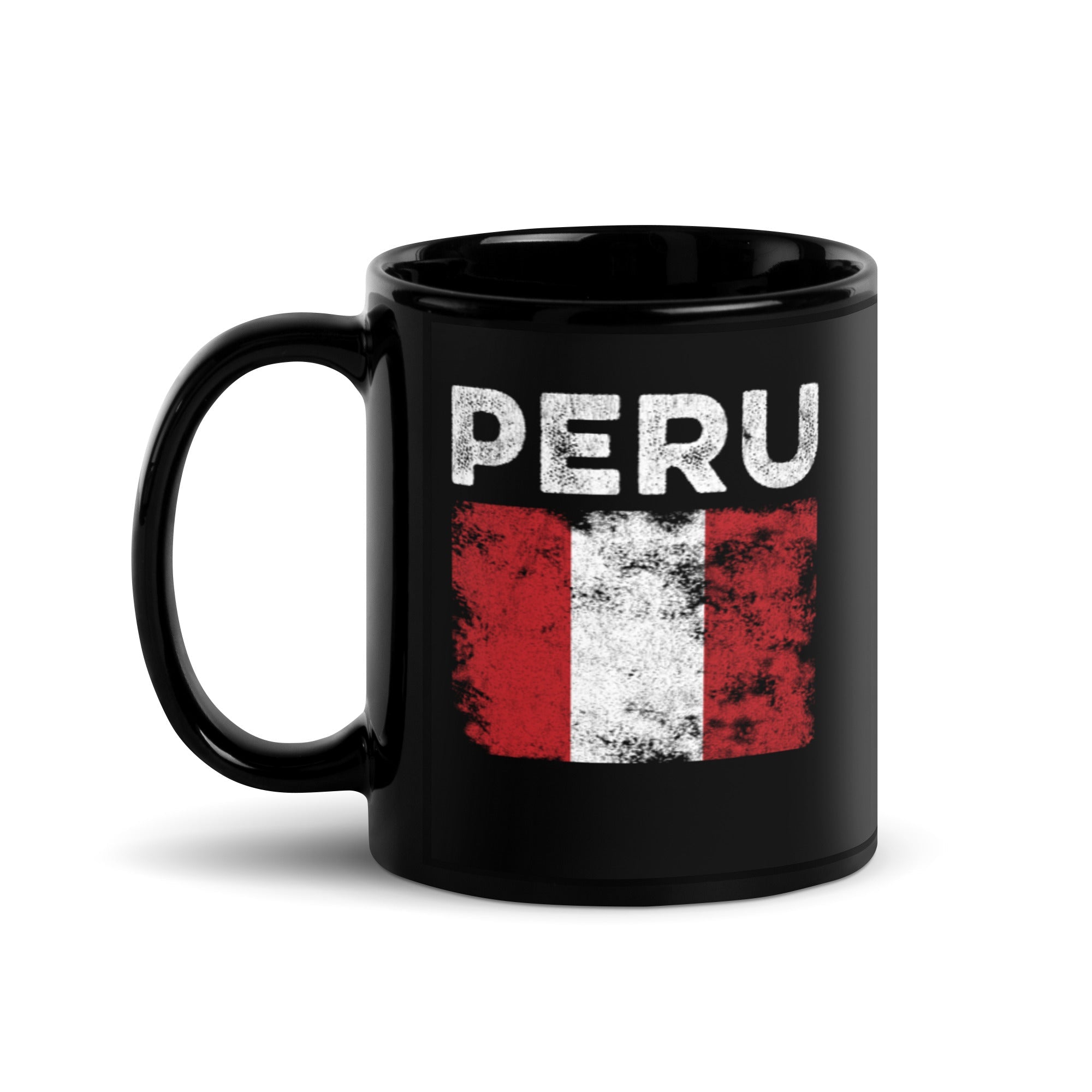 Peru Flag Distressed - Peruvian Flag Mug