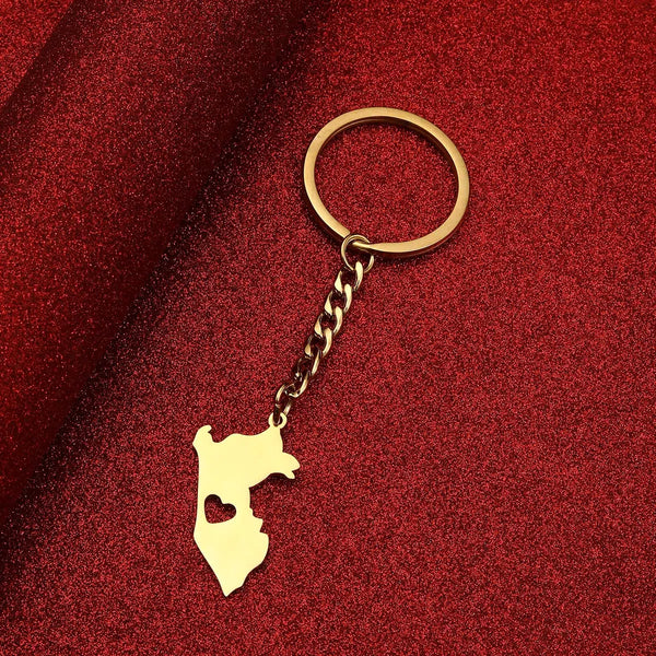 Peru Map Keychain