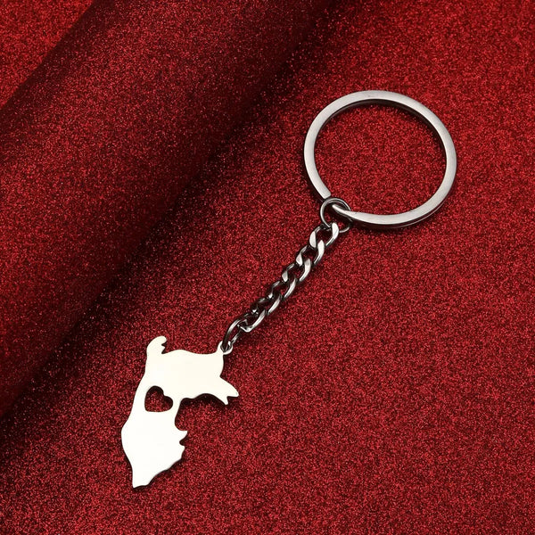 Peru Map Keychain