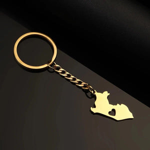 Peru Map Keychain