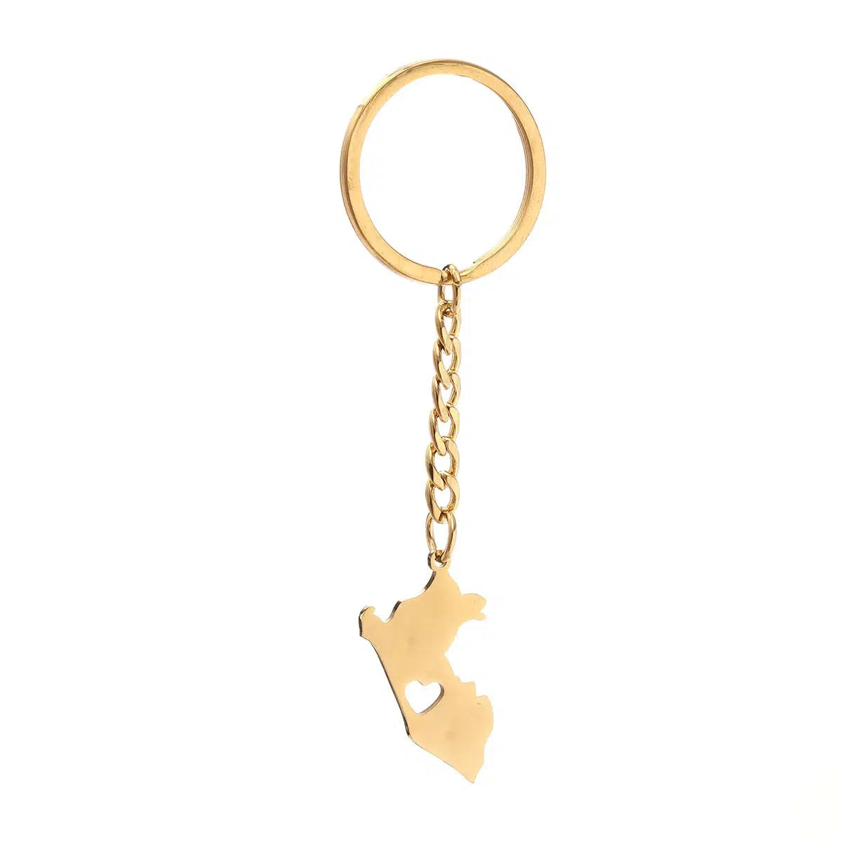 Peru Map Keychain