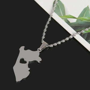 Peru Map Necklace