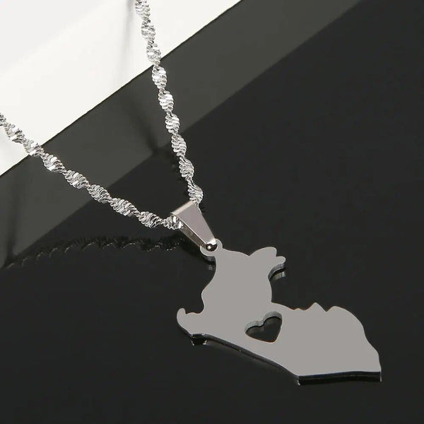 Peru Map Necklace